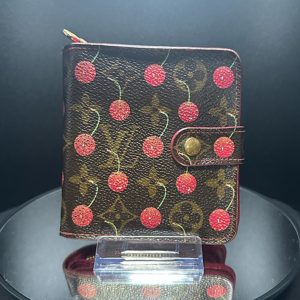 Louis Vuitton x Takashi Murakami (RARE 2005)  Cherry Monogram Wallet w/COA - EUC